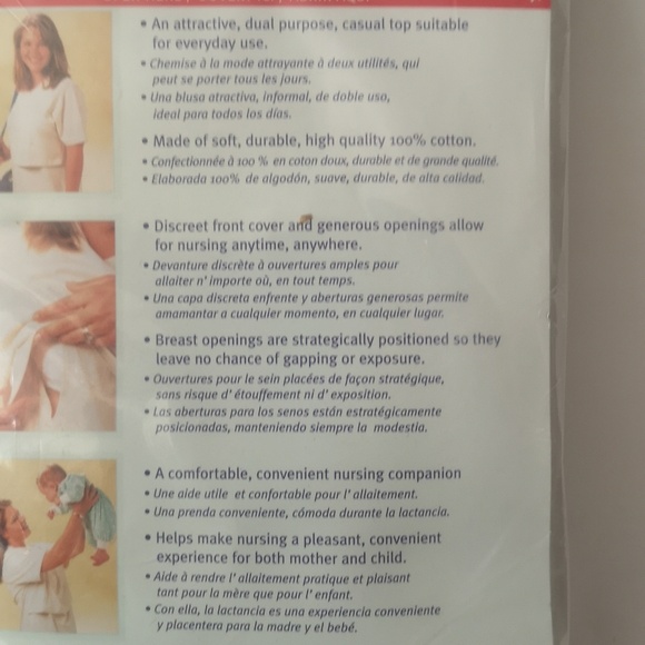 Set of 2 Mothers Source Nursing T-shirts Size XXL Raspberry & Cafe Colours, New - Picture 4 of 7